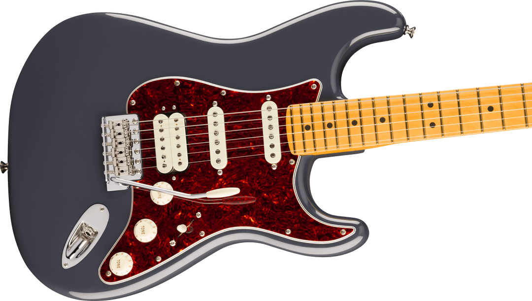 Fender American Professional Classic Stratocaster HSS, Diapasón de arce, Faded Black