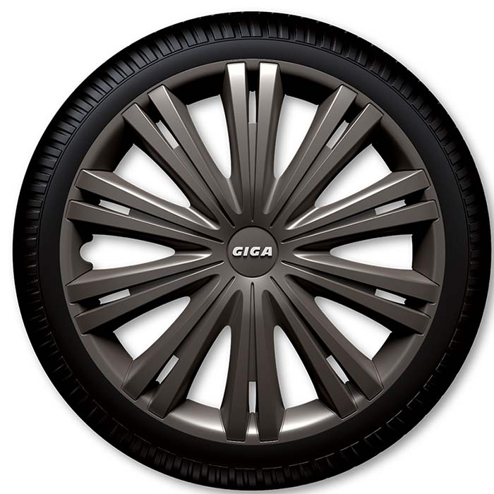 14" Giga conjunto de tapacubos color antracita