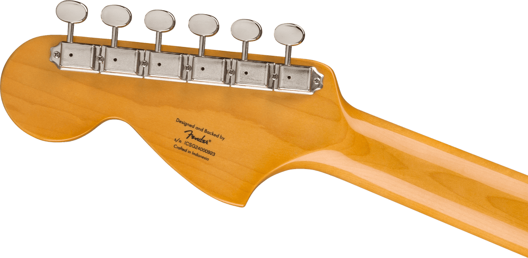 Fender Classic Vibe Active '70s Jazz Bass, Diapasón de arce, Golpeador Parchment, Ocean Turquoise