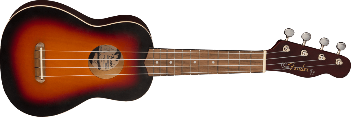Fender Venice Ukeleles soprano (Sunburst de 2 colores)