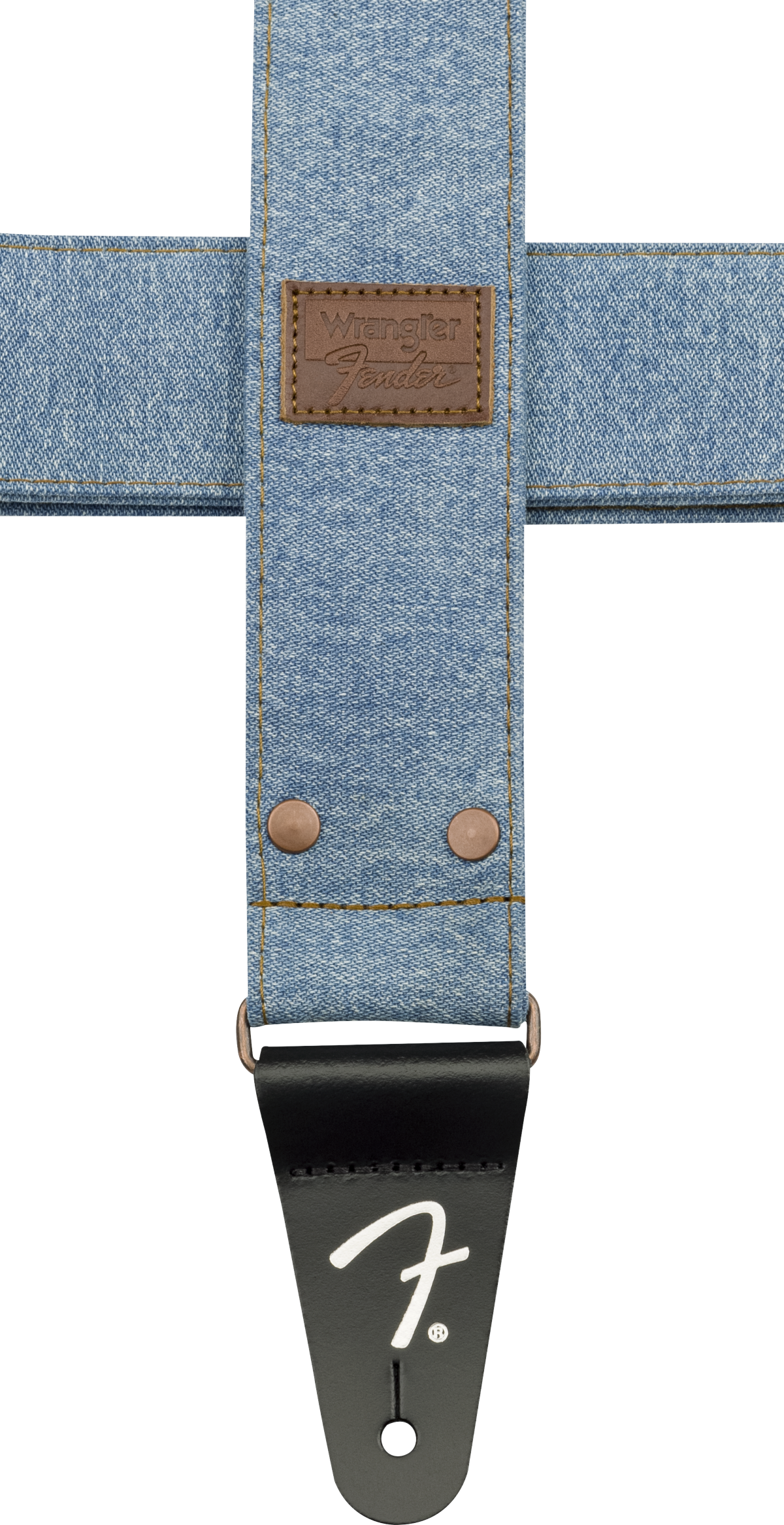 Fender x Wrangler Denim Guitar Strap (Light Indigo, 2")