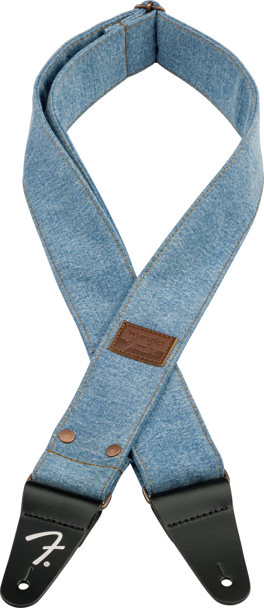 Fender x Wrangler Denim Correa de Guitarra (Light Indigo, 2")
