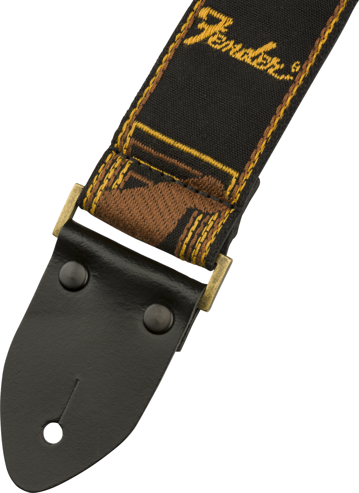 Fender Legacy Vintage Guitar strap (Black/Yellow/Brown, 2")