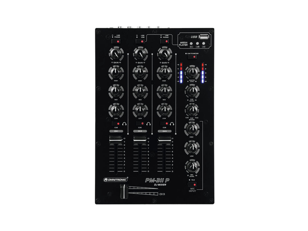 Mezclador DJ OMNITRONIC PM-311P con reproductor