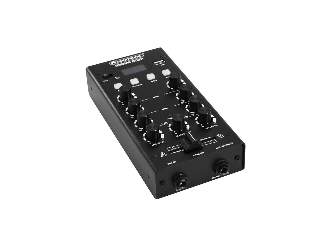 OMNITRONIC GNOME-202P Mini mezclador negro