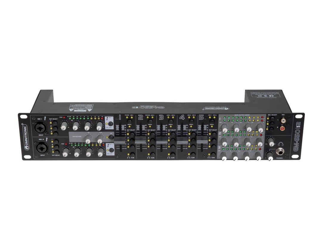 OMNITRONIC EM-650B MK2 Mezclador de entretenimiento