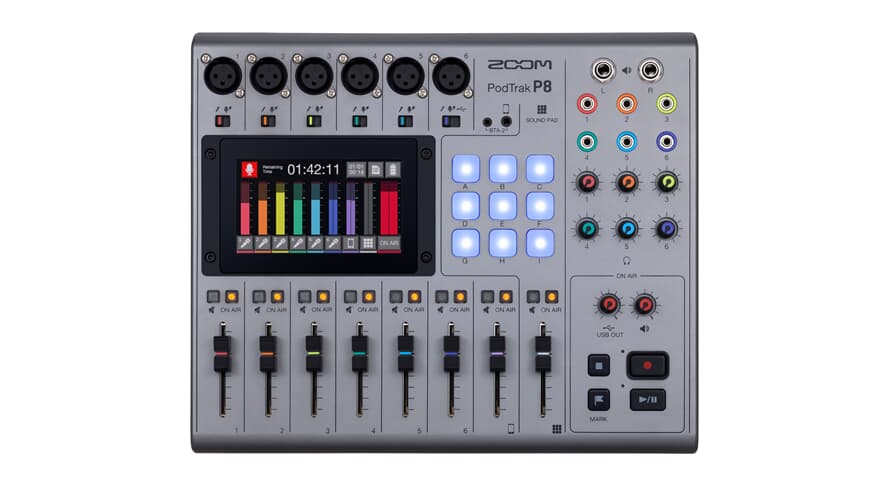 Zoom P8 PodTrak Podcast Mixer