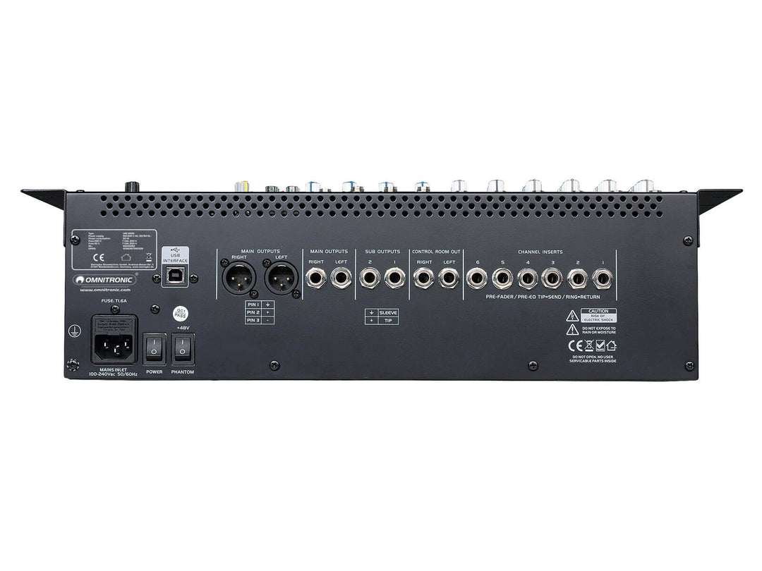 Consola de mezclas USB OMNITRONIC LMC-2022FX