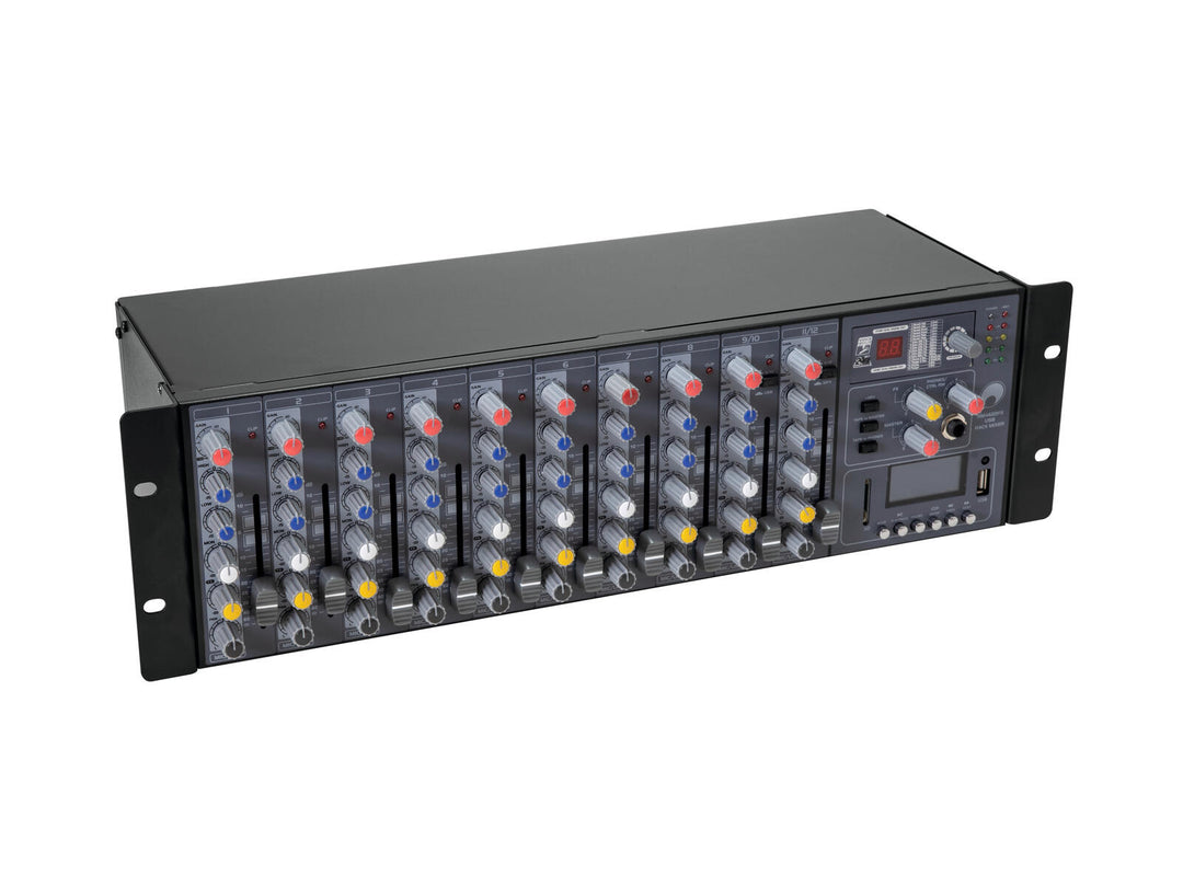 OMNITRONIC RM-1422FX Mezclador de rack USB