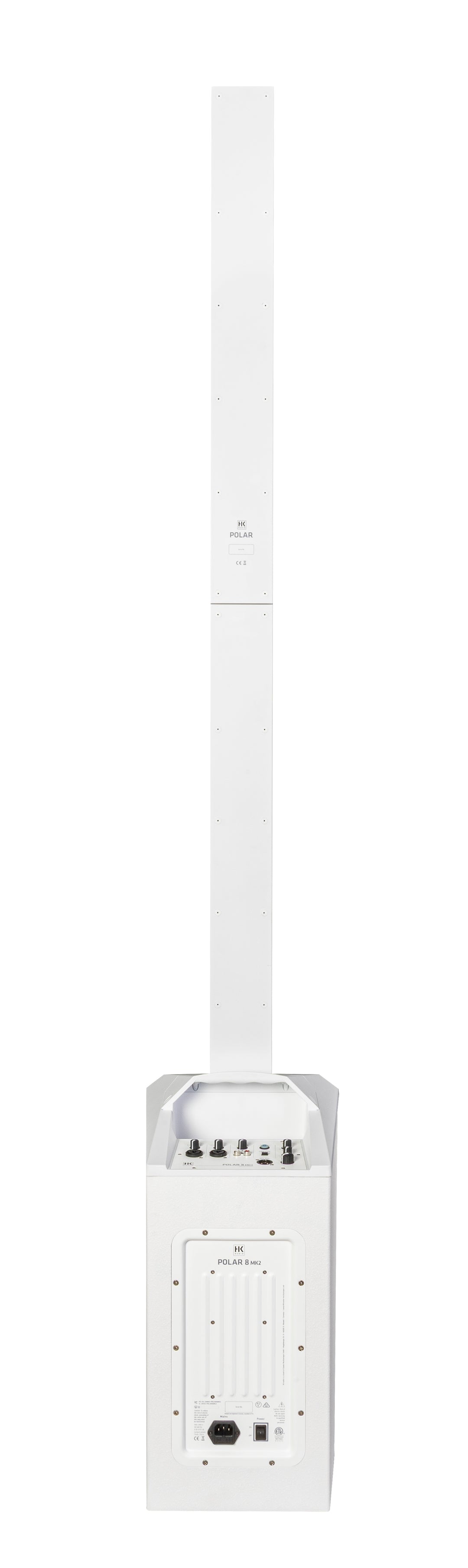 HK Audio POLAR 8 MK2 White Sistema PA de columna activo de 1200W con Bluetooth