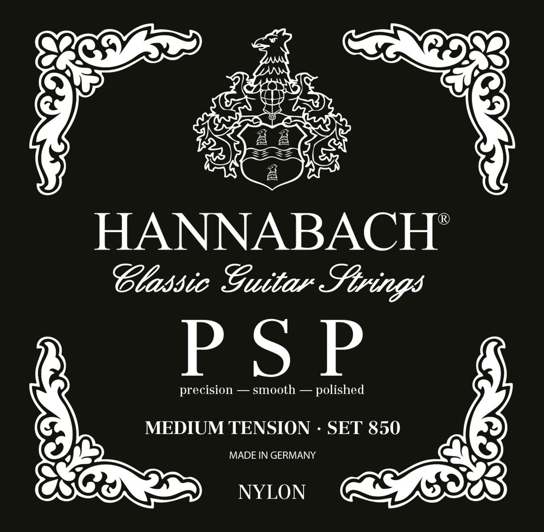 Hannabach cuerdas para guitarras clásicas Serie 850 tensión media PSP - 3er bajo medium (8507MT)