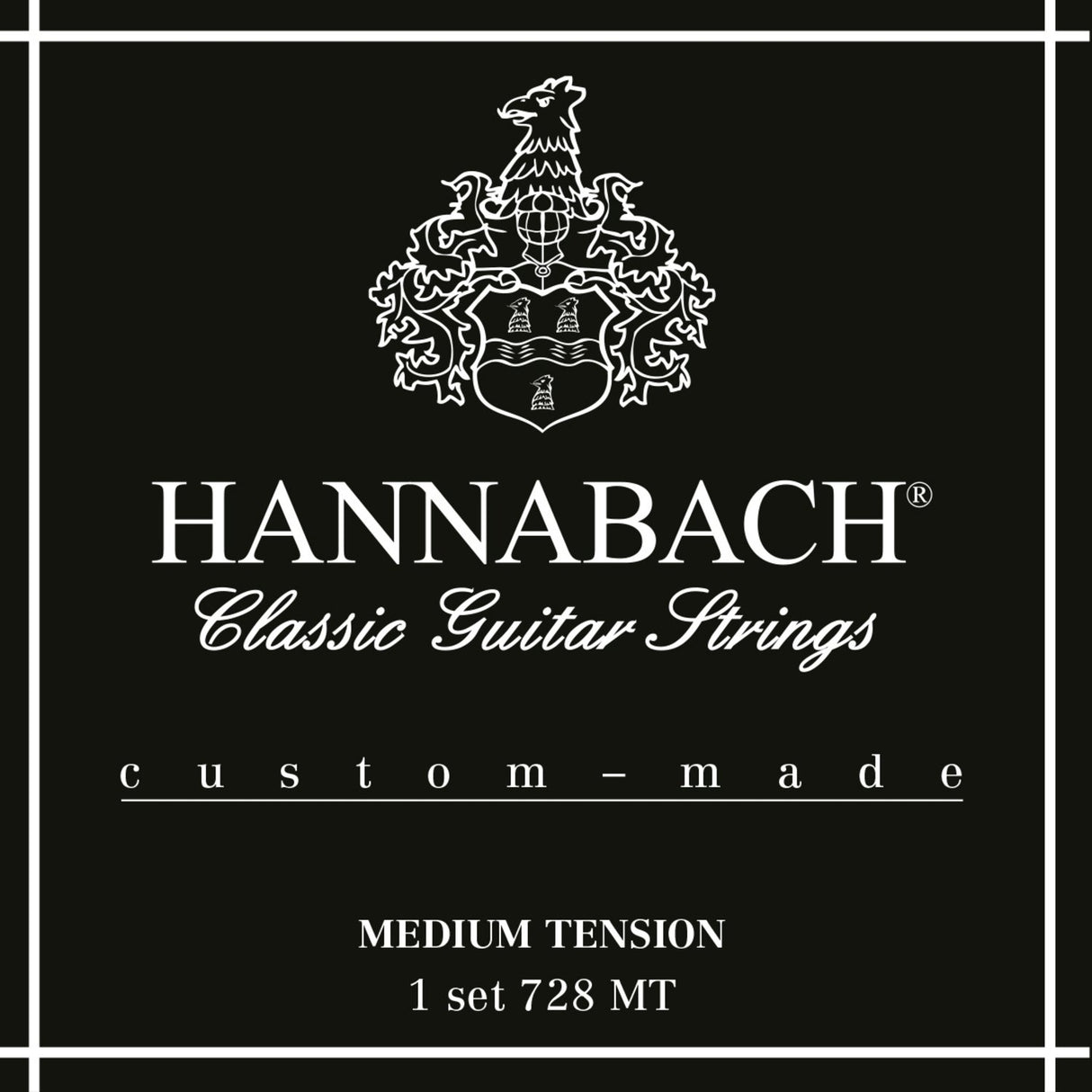 Hannabach Strings for classic guitar Series 728 Medium Tension Custom Made - Set medium tension (728MT)