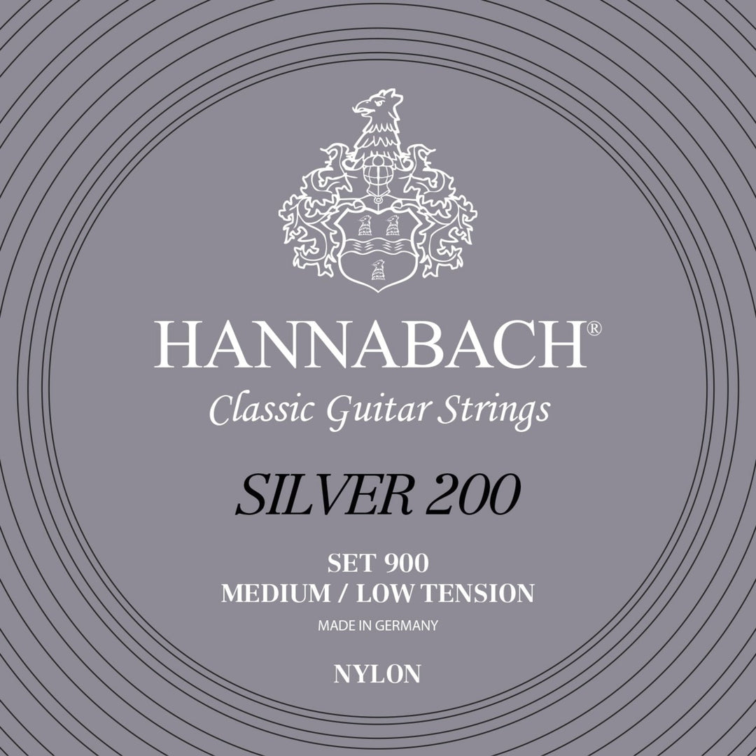 Cuerdas Hannabach para guitarra clásica Series 900 Medium/Low Tension Silver 200 - Pack medium low (900MLT)