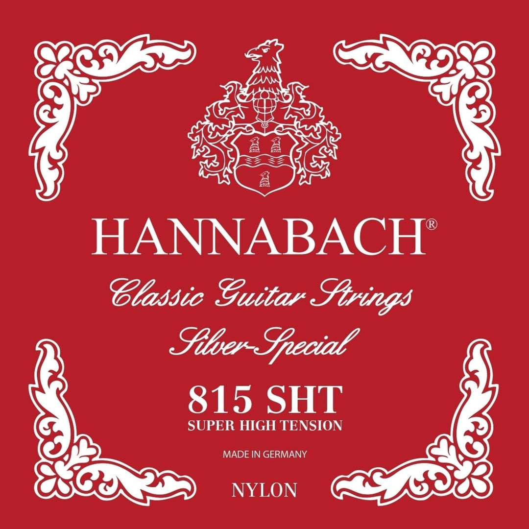 Hannabach Strings para Guitarras clásica española Serie 815 Super High Tension Silver special - Set super high (815SHT)