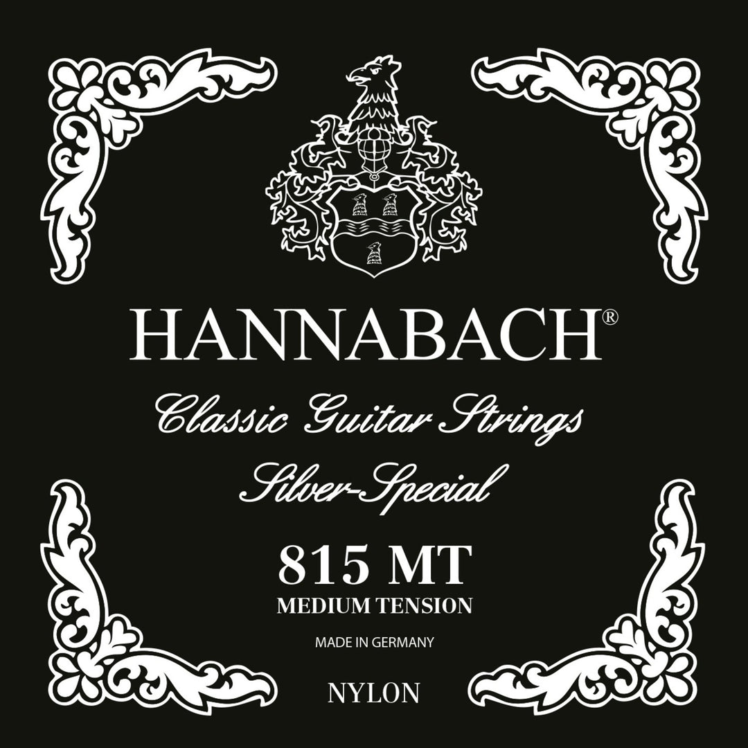 Cuerdas Hannabach para guitarra clásica Serie 815 Medium tension Silver special - Set medio (815MT)