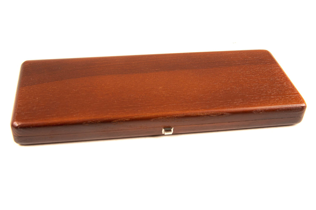 GEWA Estuche para cañas de clarinete de 12 cañas - barniz marrón rojizo