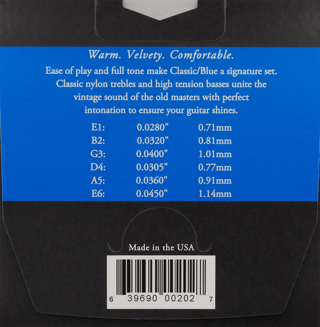 Augustine Strings para guitarra clásica Classic Label - set Classic Blue (normal/alto)