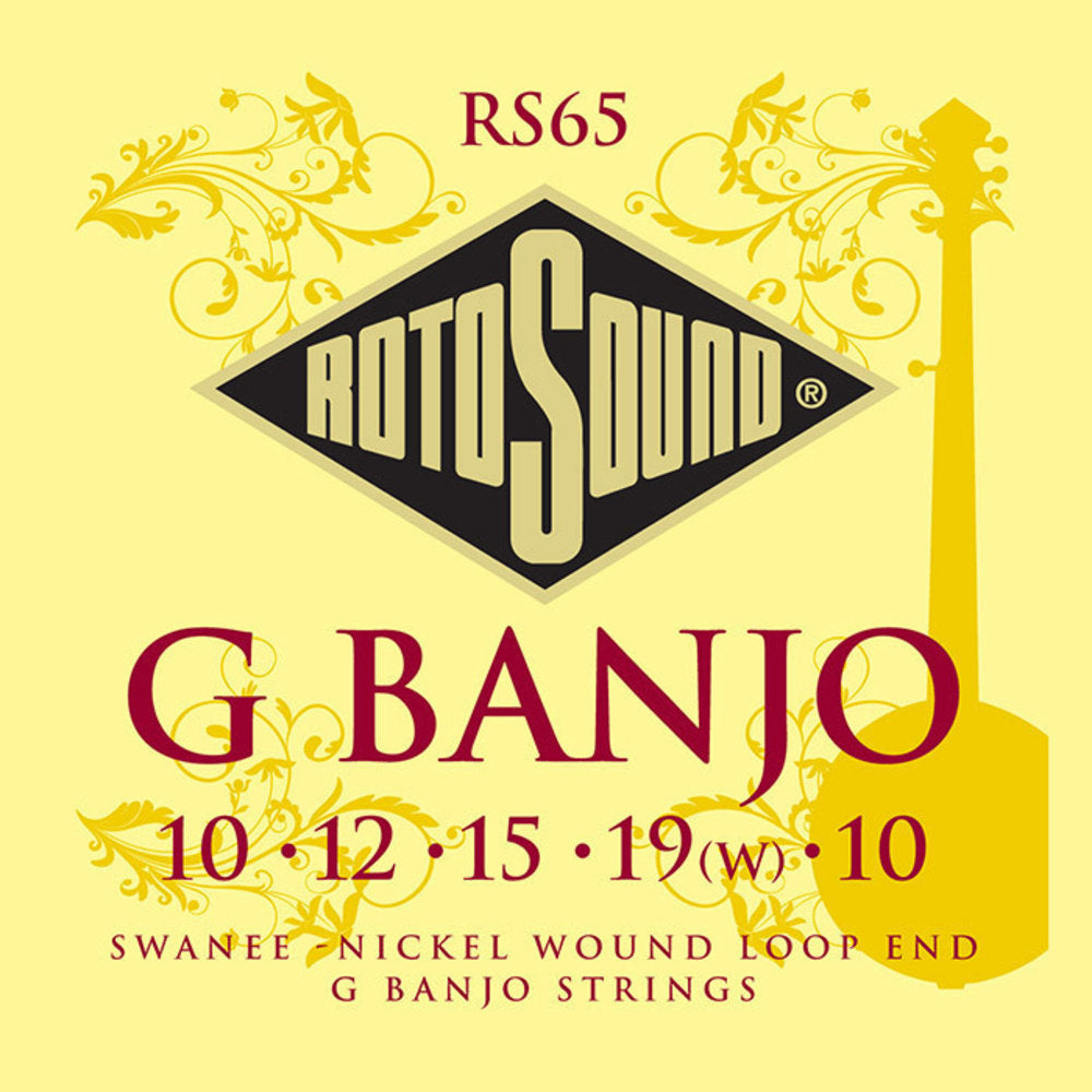 Juego de cuerdas Rotosound RS65 Swanee para banjo G de 5 cuerdas