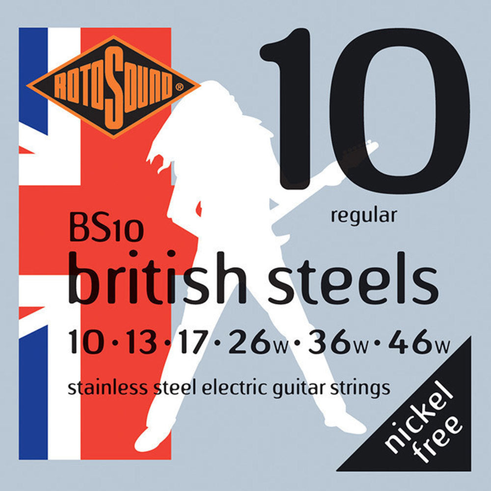Rotosound British Steels BS10 cuerdas para guitarra eléctrica 10-46