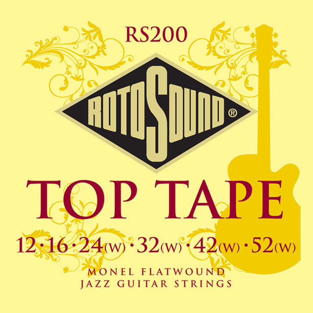 Rotosound Jazz Strings para Guitarras Flatwound - Set Flatwound 12-52 (RS200)