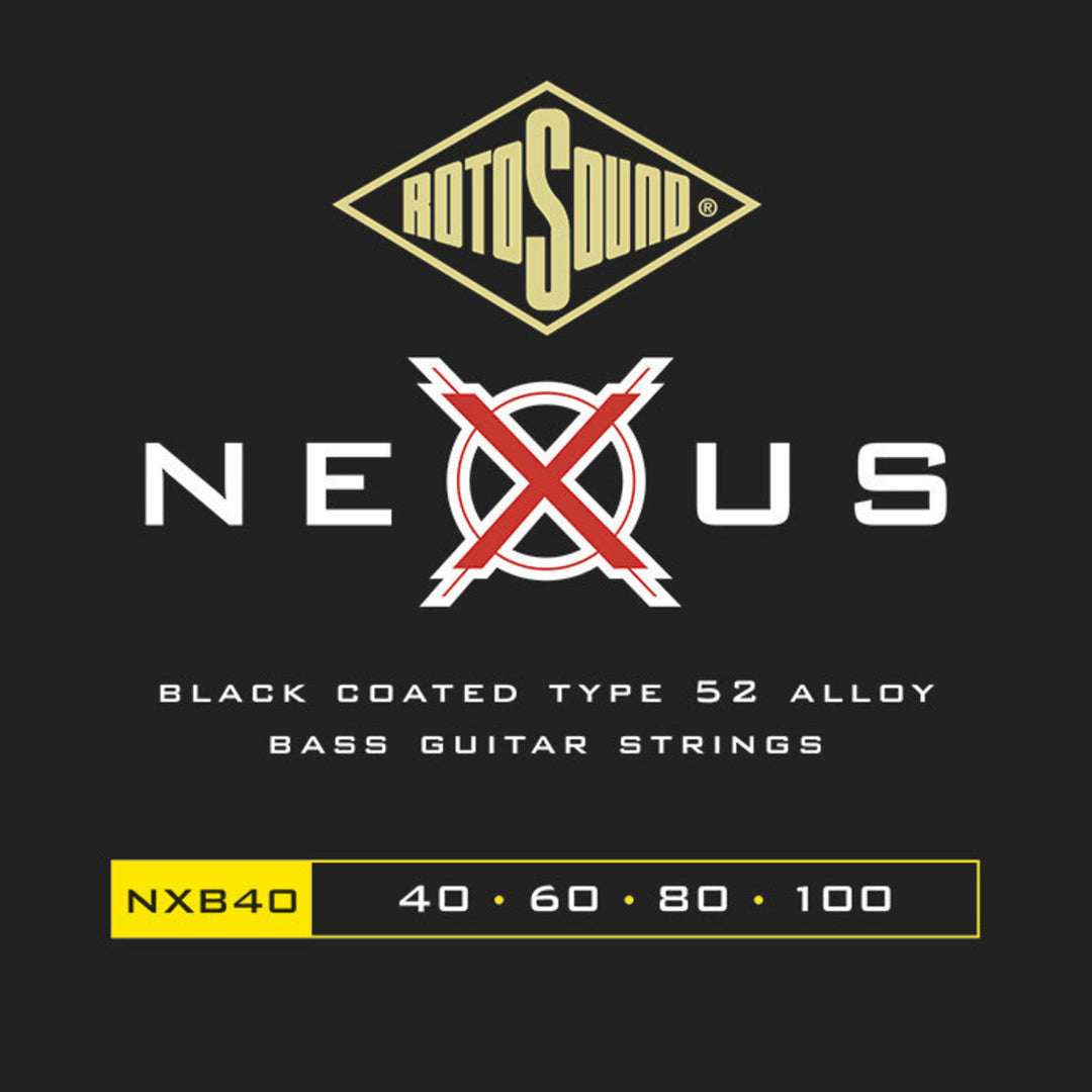 Cuerdas para guitarras E-Bass Rotosound Nexus recubiertas - Set de 4 cuerdas Hybrid 40-100 (NXB40)