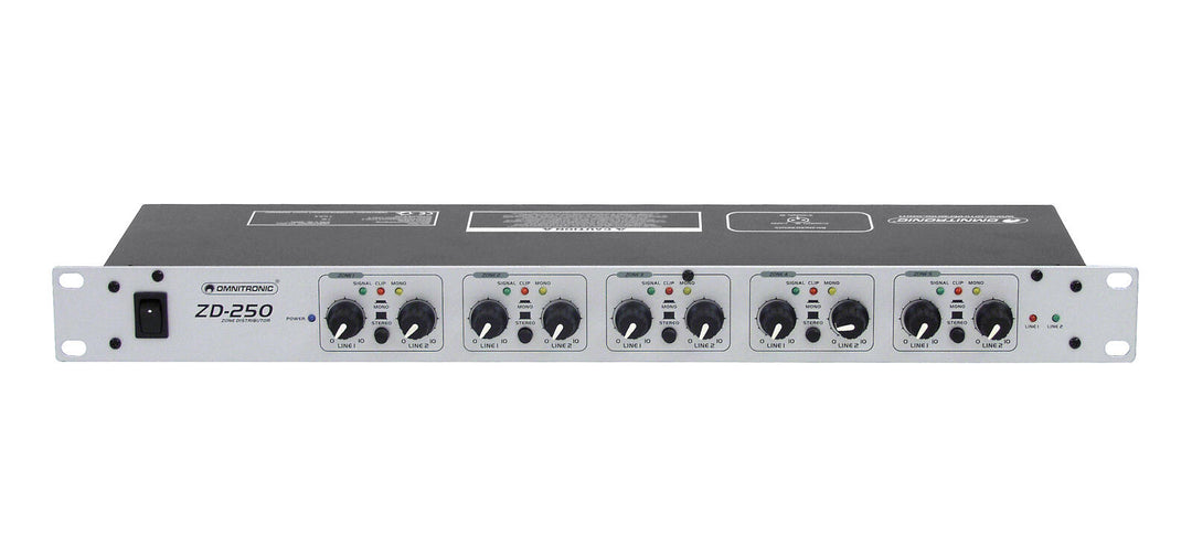 OMNITRONIC ZD-250 Distribuidor de zonas