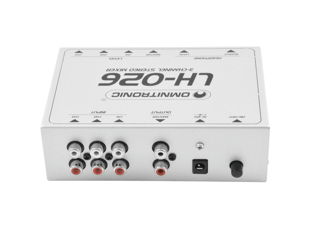 OMNITRONIC LH-026 Mezclador estéreo de 3 canales