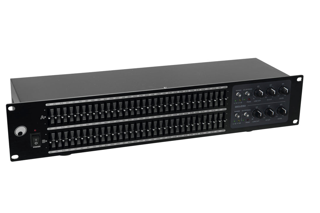 OMNITRONIC GEQ-2310 Ecualizador de 2x31 bandas