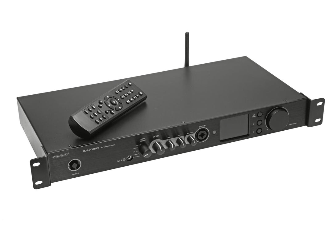 Amplificador de clase D OMNITRONIC DJP-900NET con radio por Internet