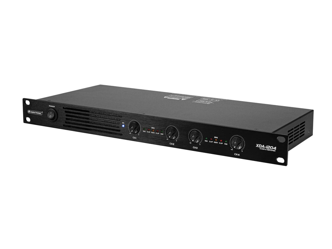 Amplificador OMNITRONIC XDA-1204 de clase D y 4 canales