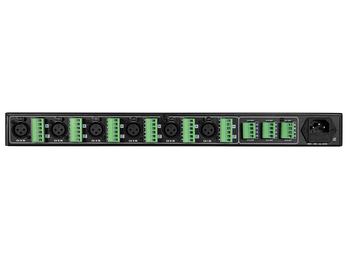 OMNITRONIC XDA-1206 6-channel Class D Amplifier