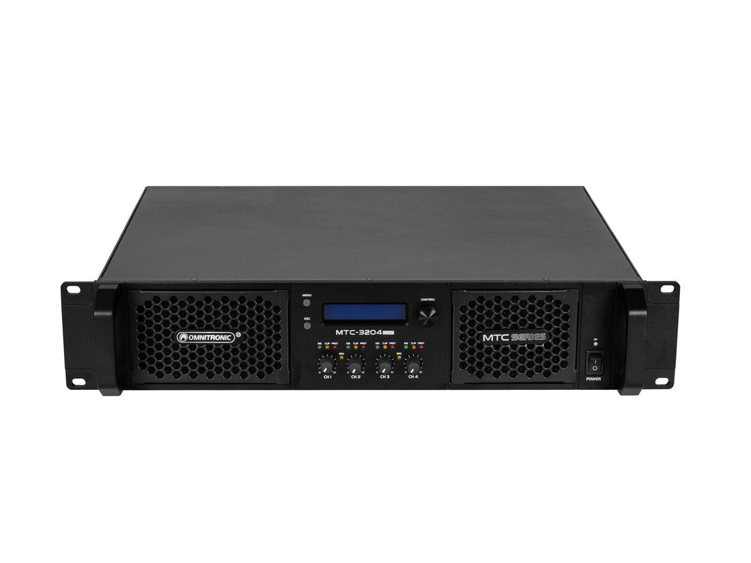 OMNITRONIC MTC-3204DSP Amplificador de 4 canales con DSP