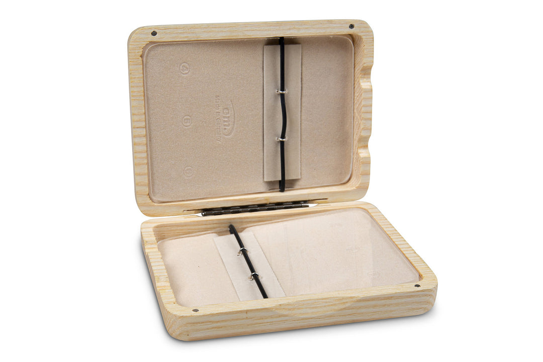 Estuche de cañas GEWA para saxofón tenor, 6 cañas - Acabado lacado natural