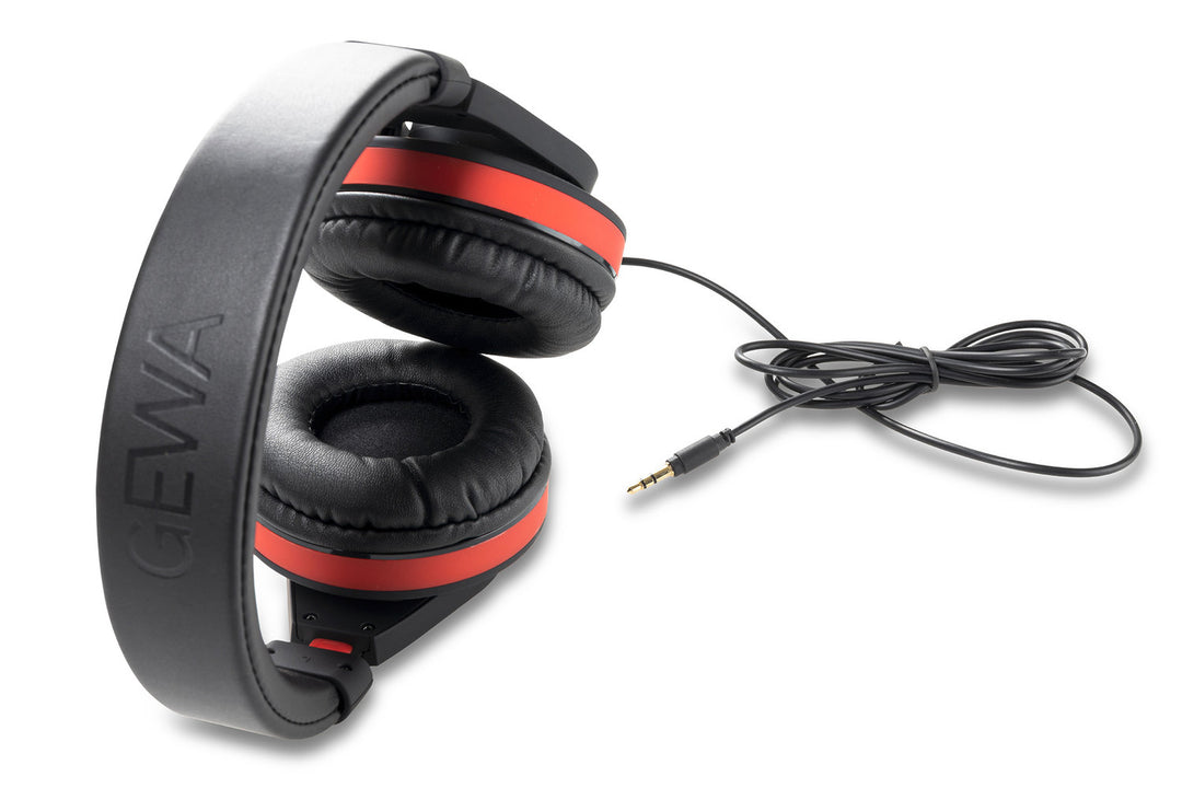 GEWA Headphones HP six - P/U 20 (Black / rojo)