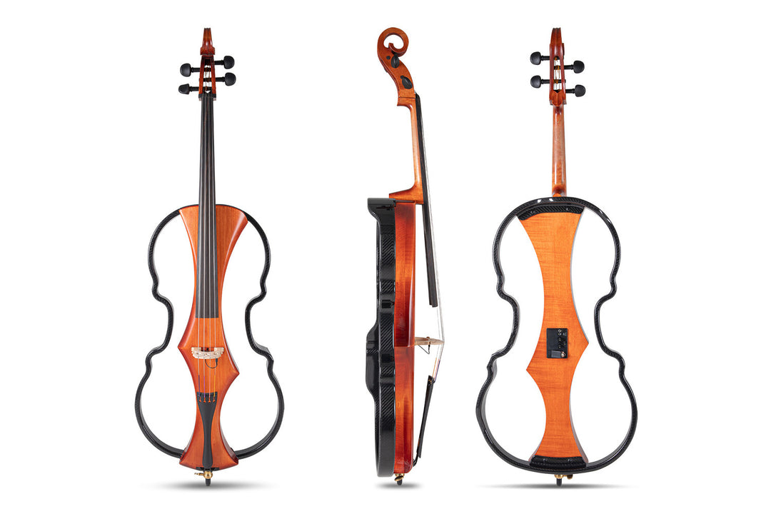 GEWA Violonchelo eléctrico Novita 3.0 - Rojo marrón (4/4)