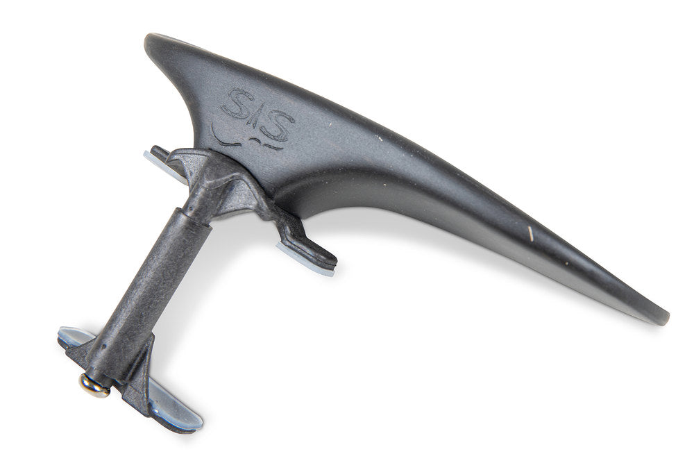 Apoyo de mentón SAS con base de carbono, ébano, 24 mm de altura
