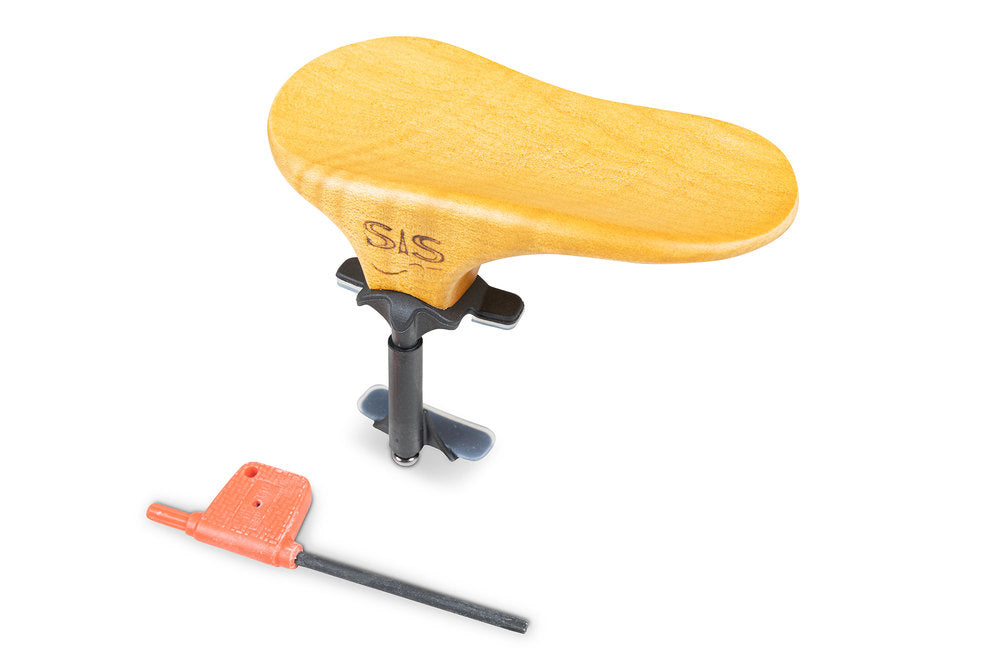 SAS soporte de mentón con base de carbono, arce, 32 mm de altura