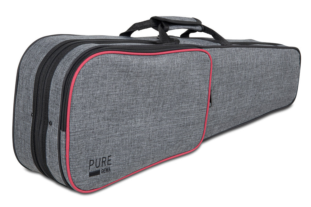 GEWA Pure CVF G 02 estuche moldeado para violines 1/2, gris y morado