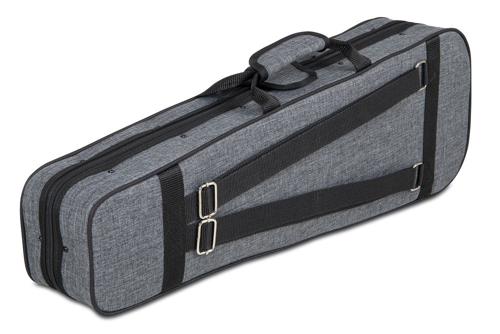 GEWA Pure CVF G 02 estuche moldeado para violines 1/2, gris y morado