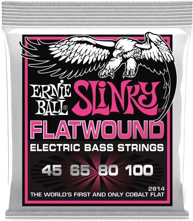 Ernie Ball 2814 Bajo Cobalt Flatwound 45-100