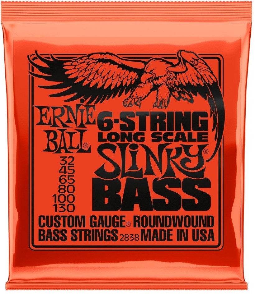 Ernie Ball 2838 Bass de 6 cuerdas Slinky Nickel