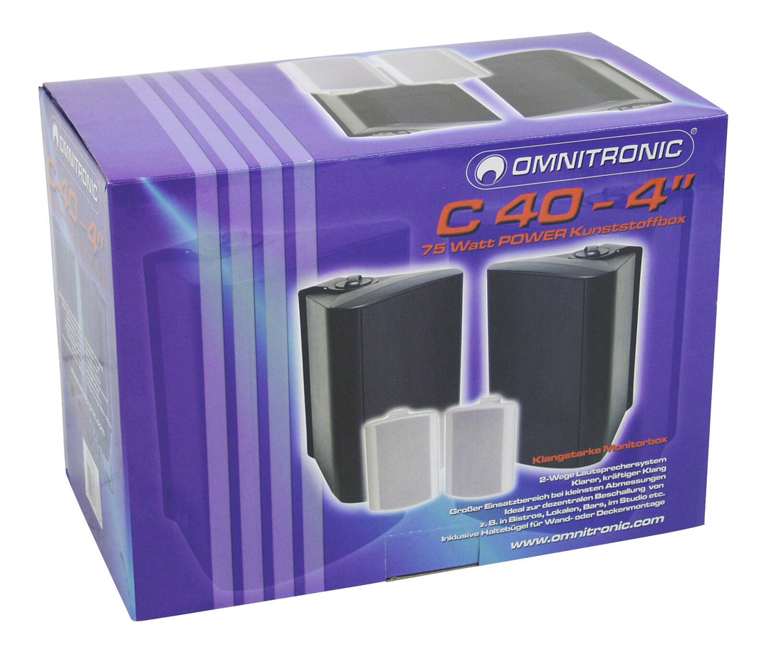 OMNITRONIC C-40 negro 2x