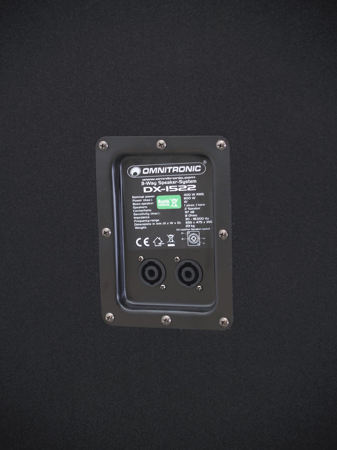 Altavoz de 3 vías OMNITRONIC DX-1522 800 W