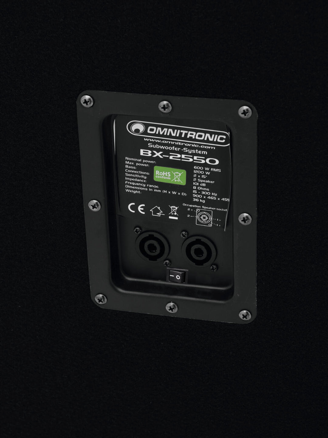 OMNITRONIC Subwoofer PA BX-2550 1200W