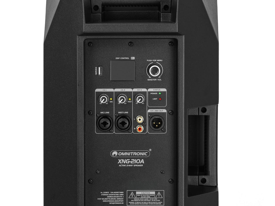 OMNITRONIC XNG-210A Altavoz de 2 vías, activo, DSP