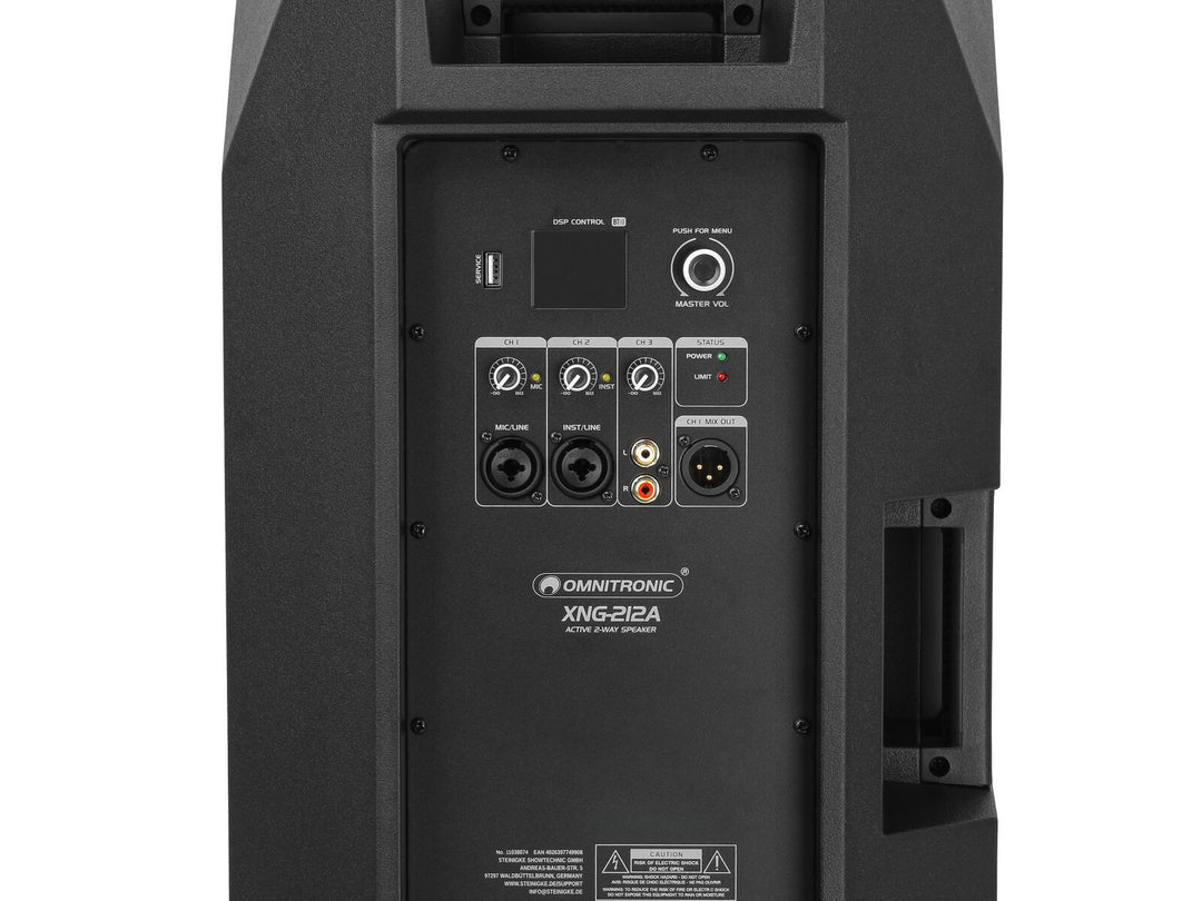 OMNITRONIC XNG-212A altavoz de 2 vías, activo, DSP