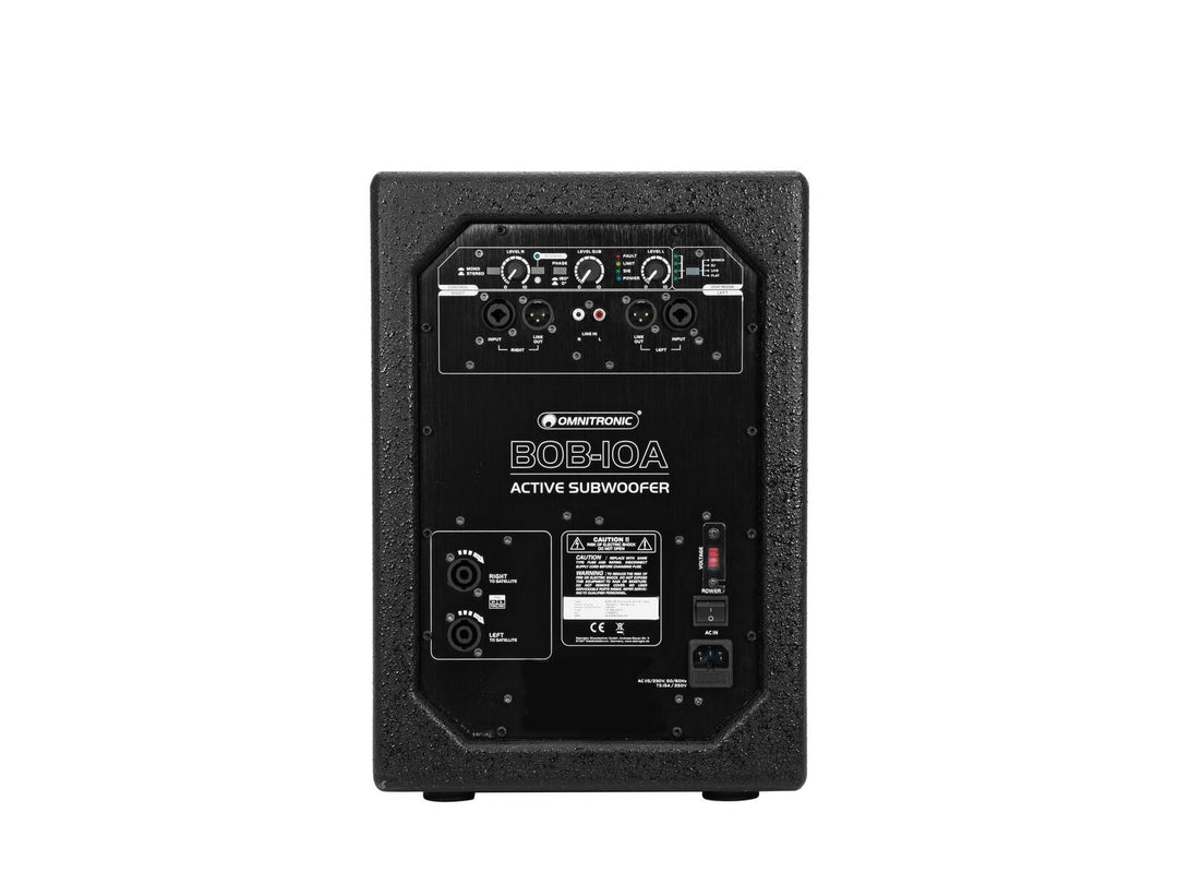 Subwoofer activo OMNITRONIC BOB-10A negro