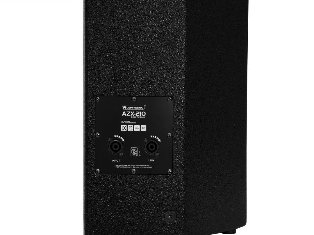 OMNITRONIC AZX-210 Vía superior de 2 vías 200W