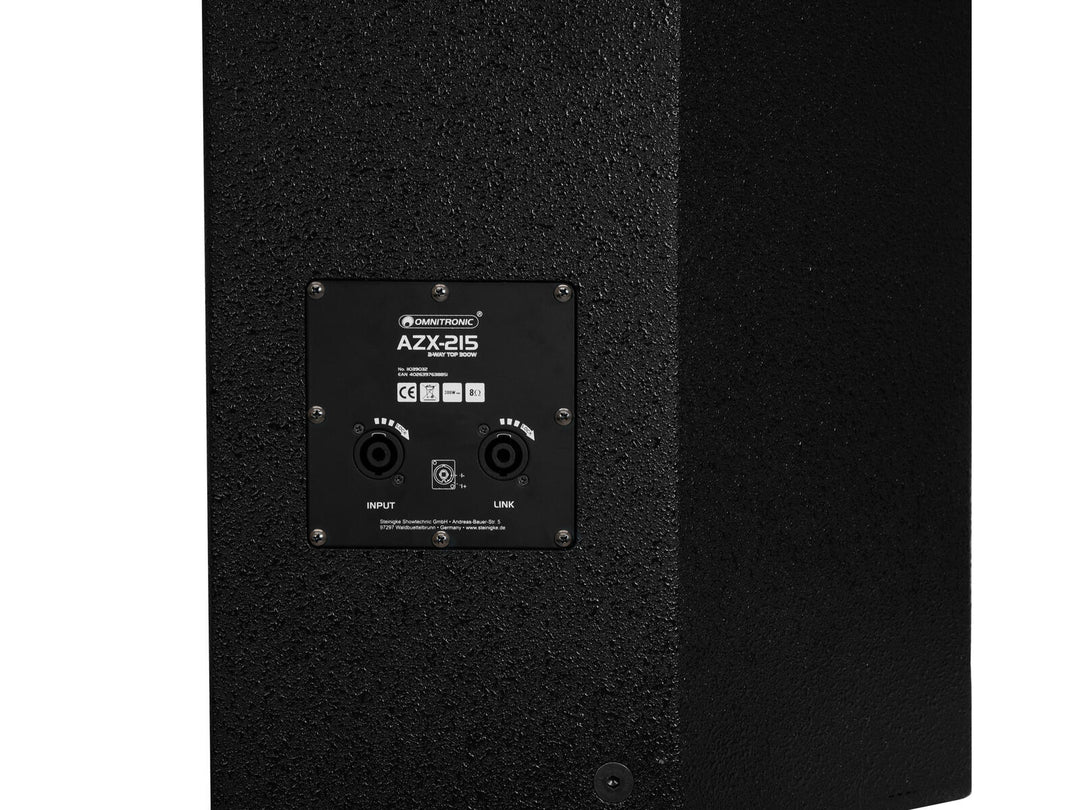 OMNITRONIC AZX-215 altavoz superior de 2 vías 300W