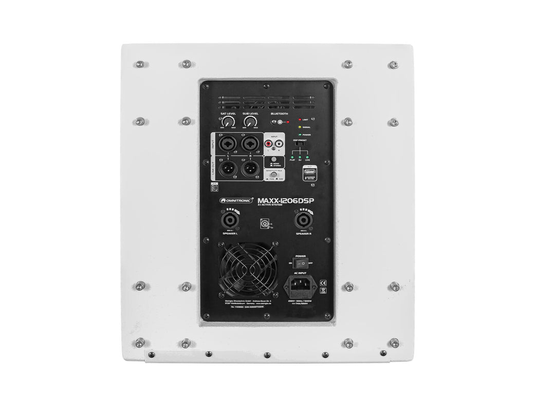 OMNITRONIC MAXX-1206DSP 2.1 Subwoofer activo 12" white
